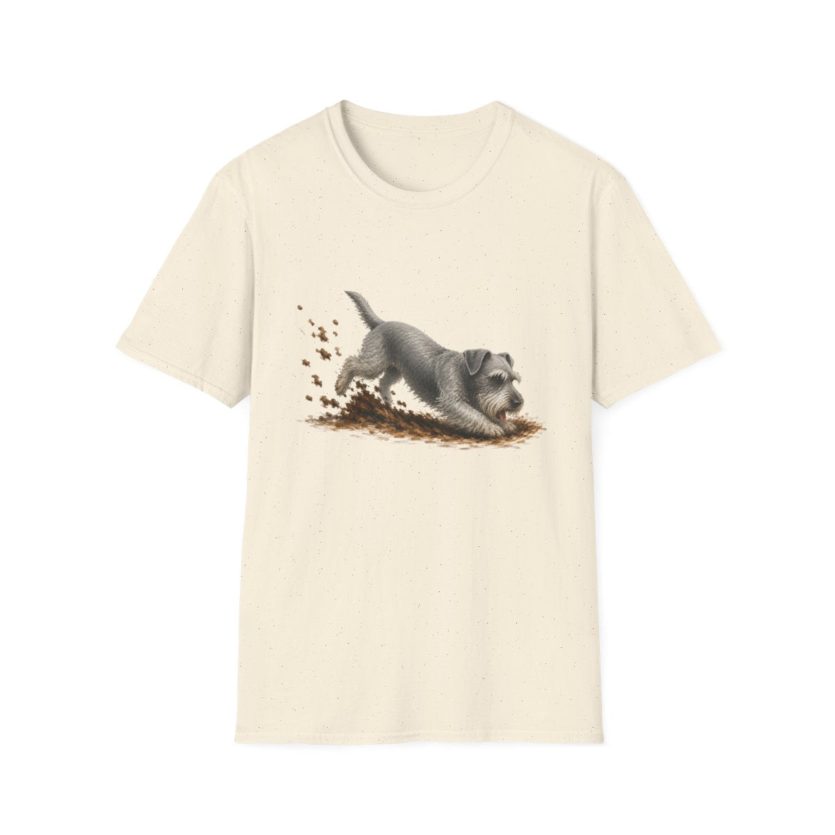 Cesky Terrier Excavating Mode On Tee