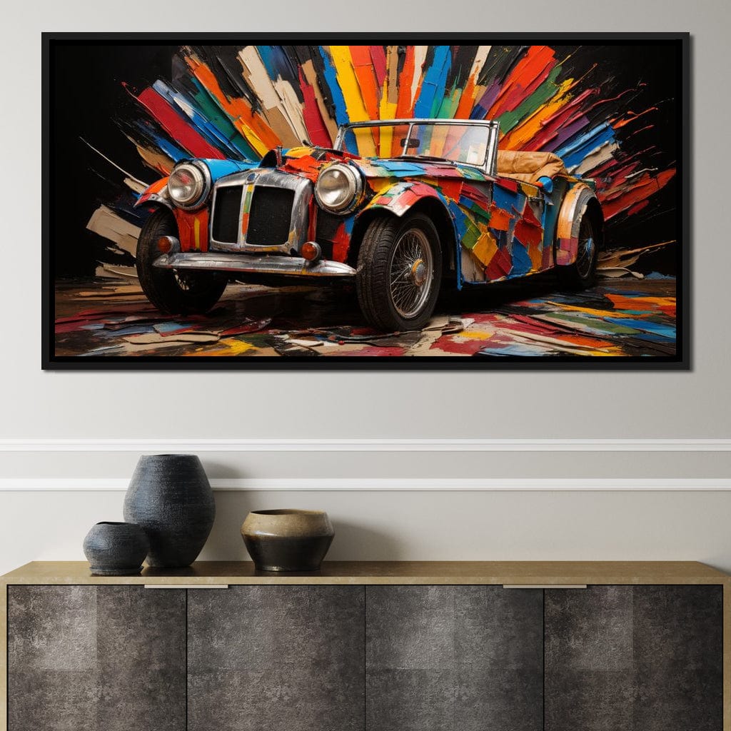MG Roadster Canvas Wall Art
