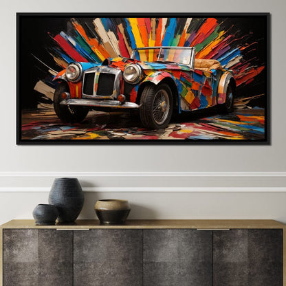MG Roadster Canvas Wall Art