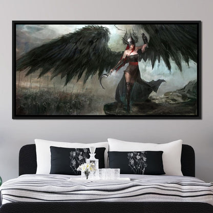 Dark Crow General Canvas Wall Art