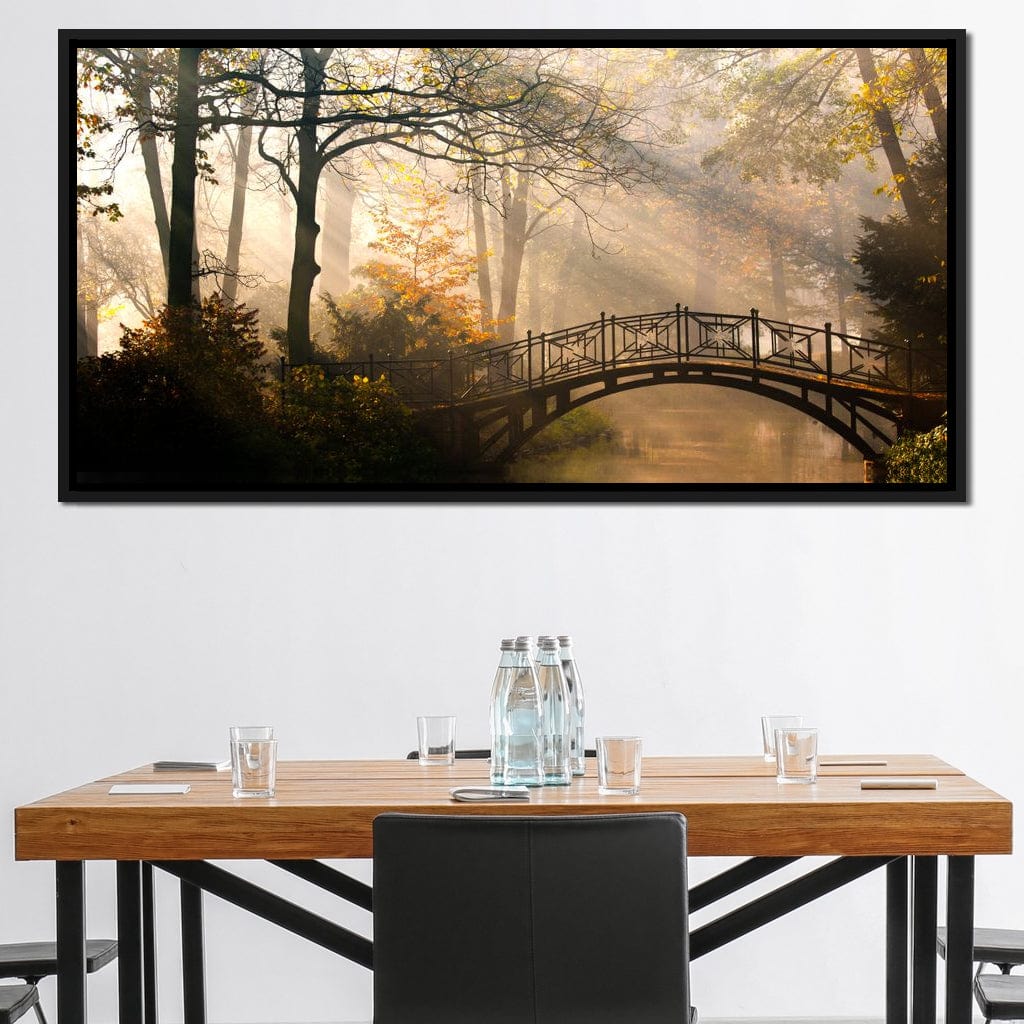 Park Bridge Canvas Wall Art