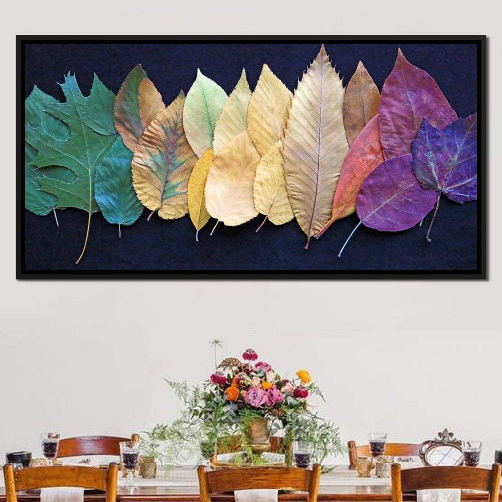 Colorful Leaves Canvas Wall Art