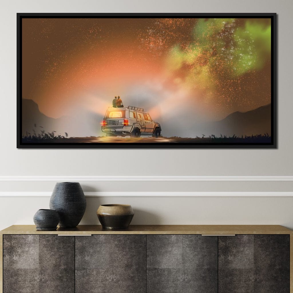Admiring the Milky Way Canvas Wall Art