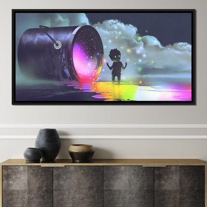 Puddle of Ink Canvas Wall Art