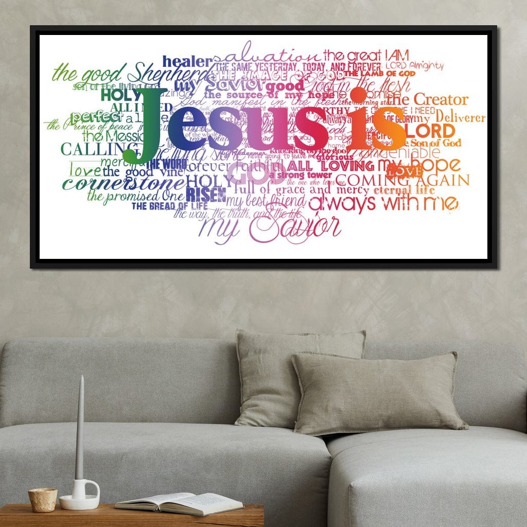 Jesus Is Canvas Wall Art