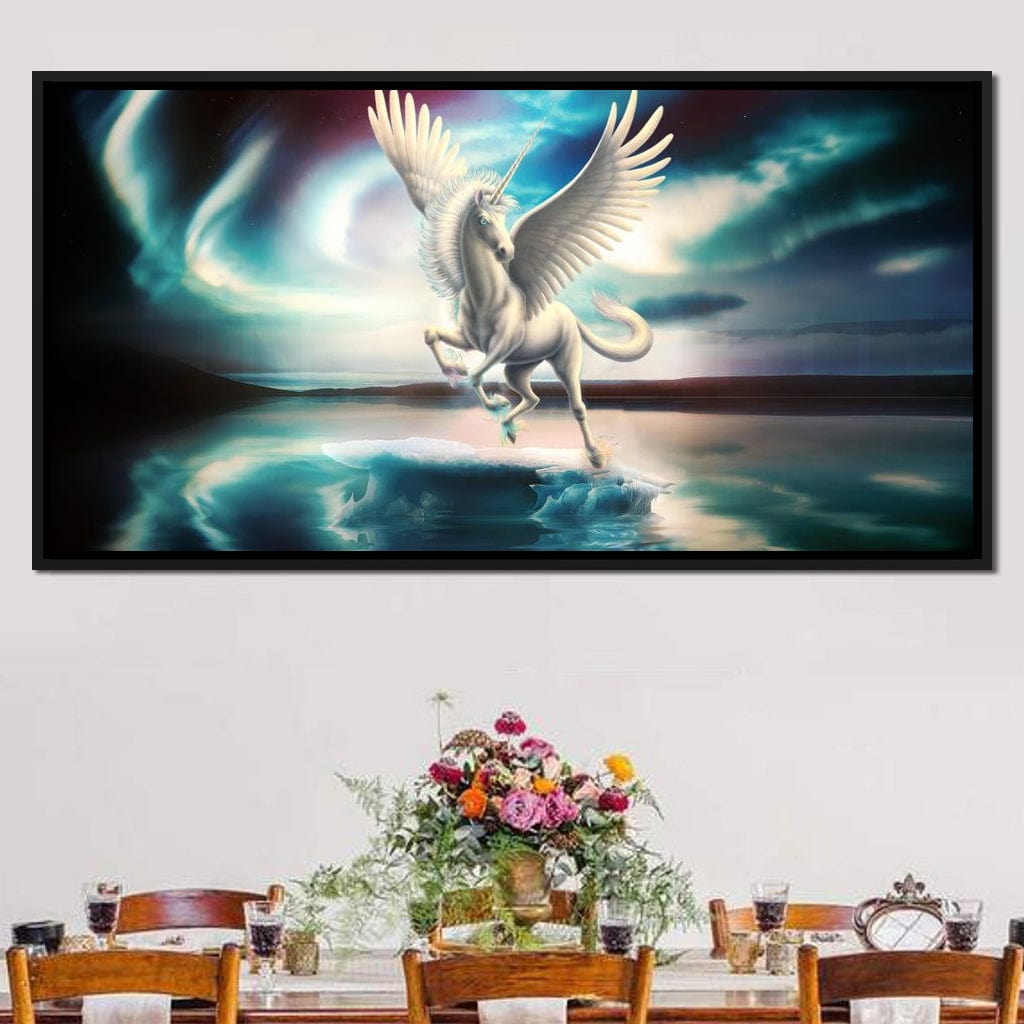 Northern Light Unicorn Canvas Wall Art