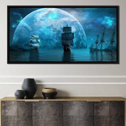 Sailing World Canvas Wall Art