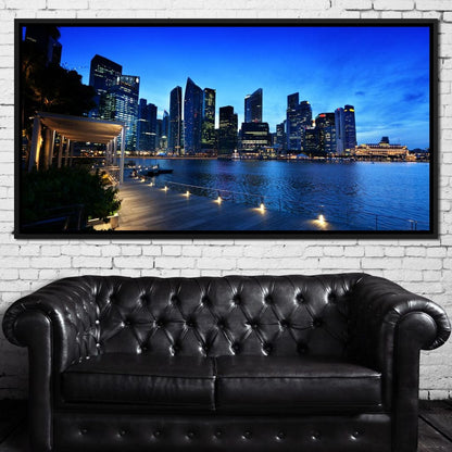 Singapore Skyline Canvas Wall Art