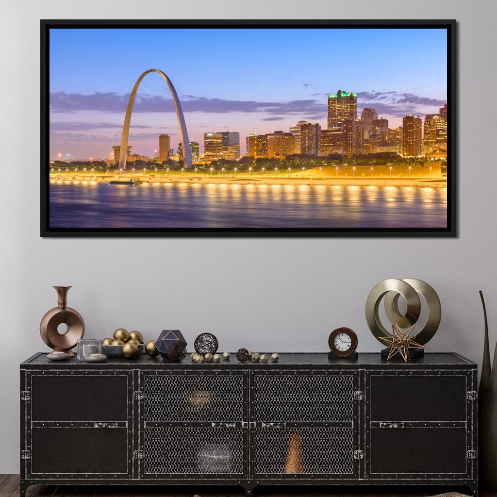St Louis Skyline Canvas Wall Art