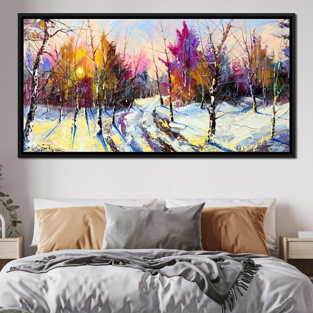 Winter Wood Canvas Wall Art