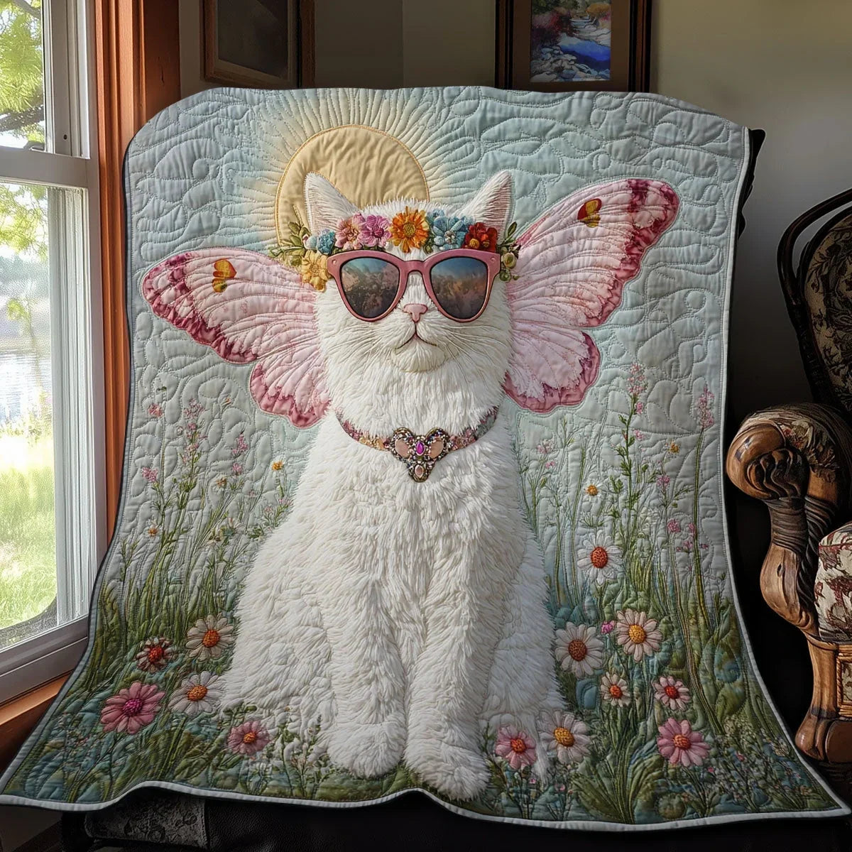 Charm Cat Quilt Blanket