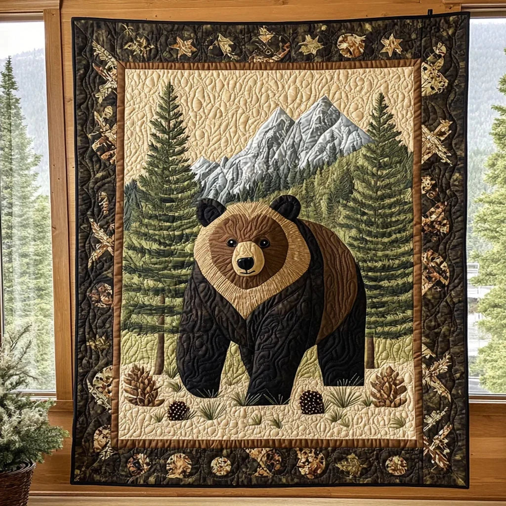 Charming Bear Quilt Blanket