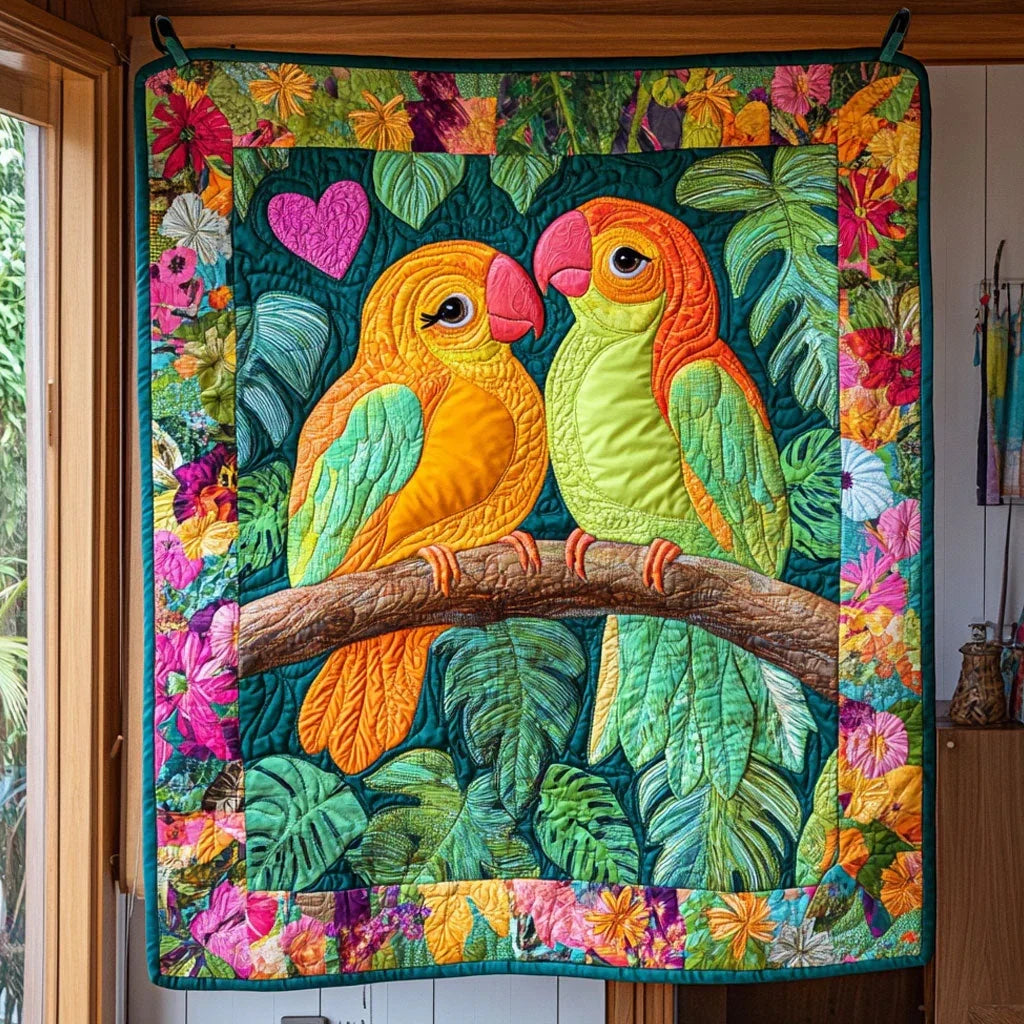 Charming Bird Quilt Blanket