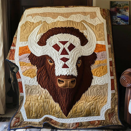 Charming Bison Quilt Blanket
