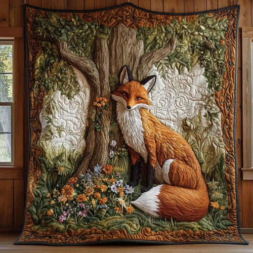 Charming Fox Quilt Blanket