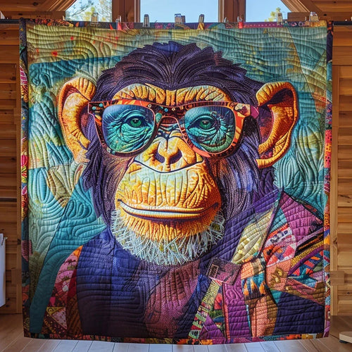 Charming Monkey Quilt Blanket