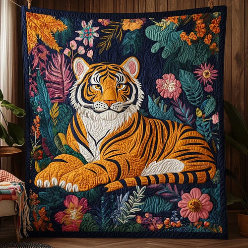 Charming Tiger Quilt Blanket