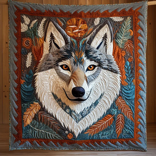 Charming Wolf Quilt Blanket