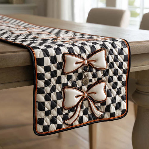 Checkered Charms Quilted Table Runner