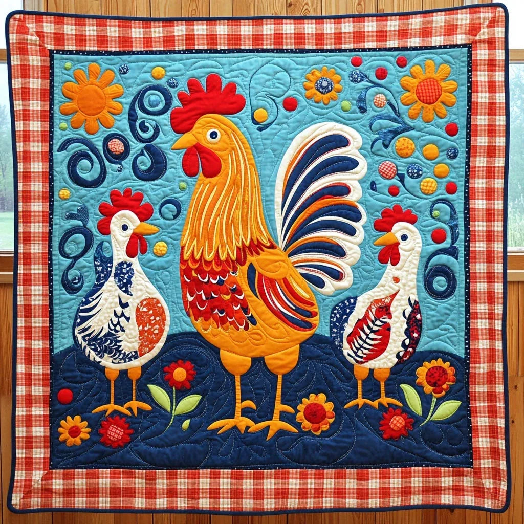 Chicken Country Quilt Blanket