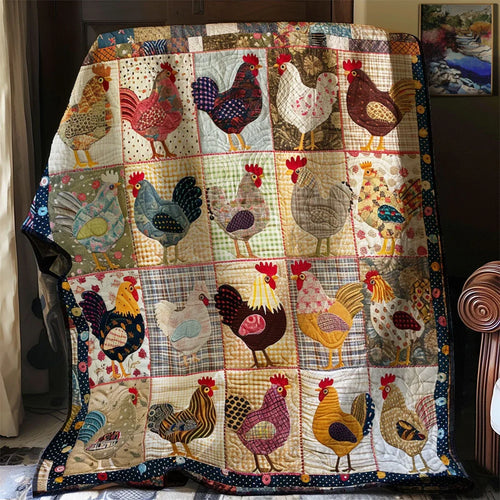 Chicken Quilt Blanket