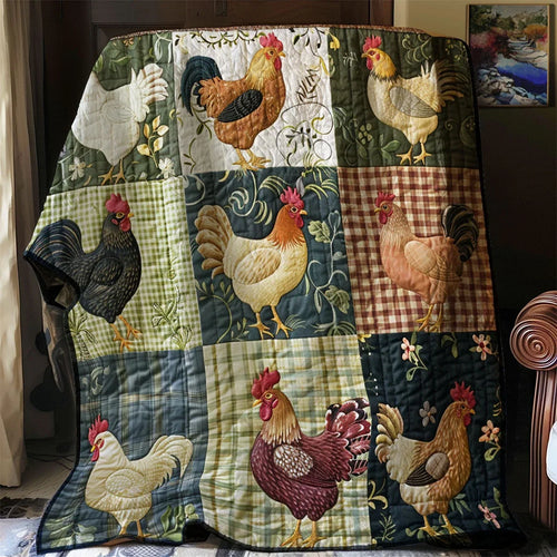 Chicken Quilt Blanket