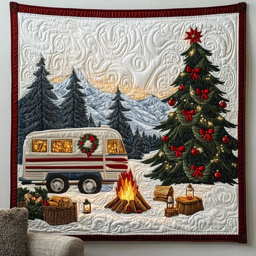 Christmas Camping Quilt Blanket