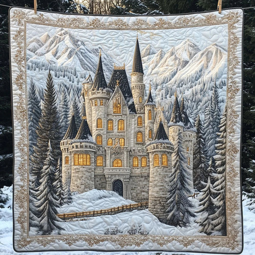 Christmas Castle Quilt Blanket