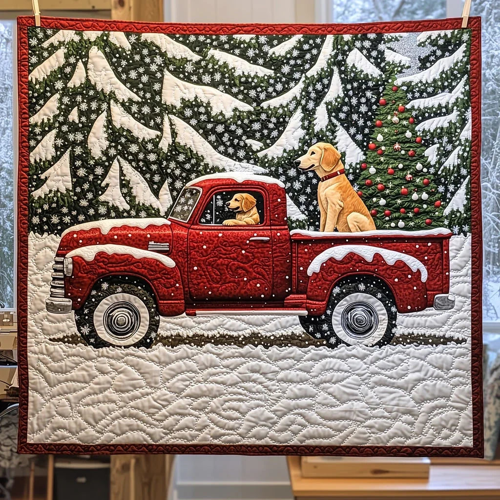 Christmas Commute Quilt Blanket