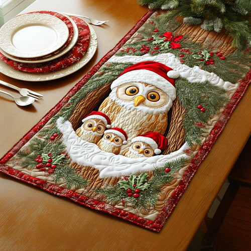 Christmas Eve Watcher Quilted Table Runner