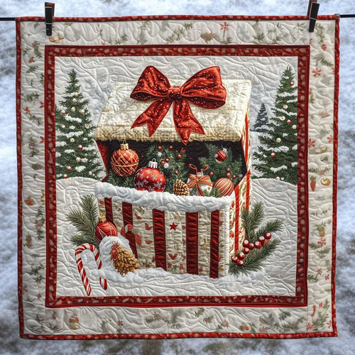Christmas Giftbox Quilt Blanket