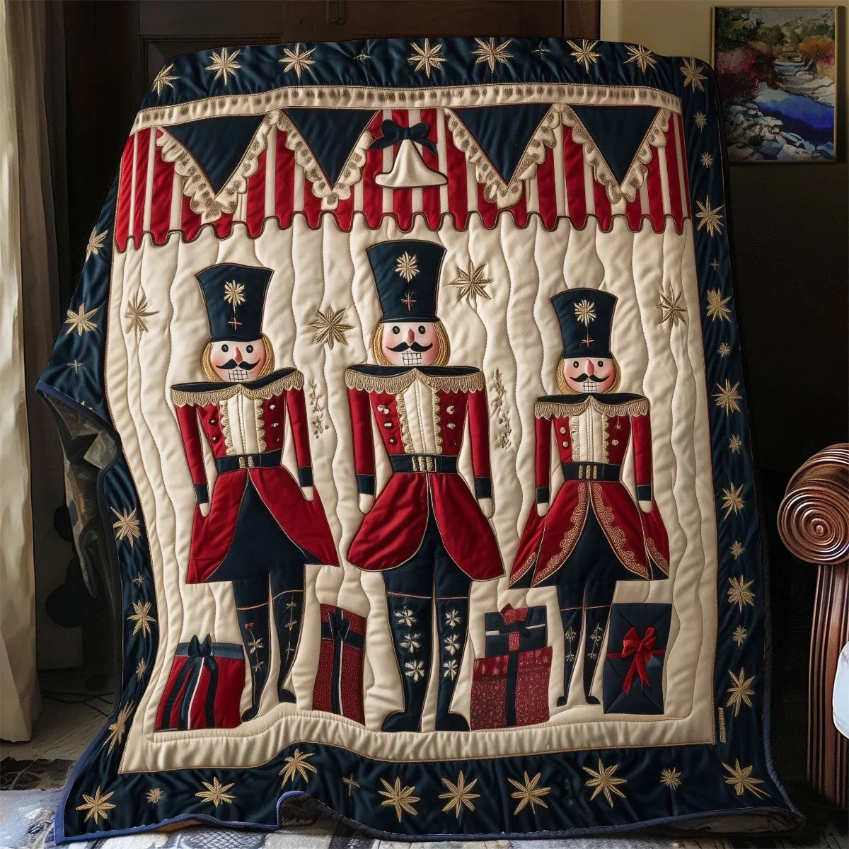 Christmas Guard Quilt Blanket
