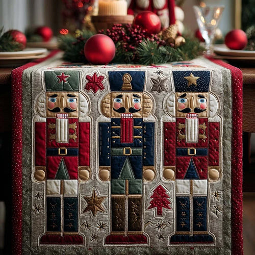 Christmas Guards Quilted Table Runner