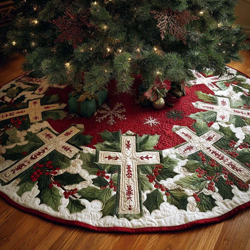 Christmas Hope Christmas Quilted Tree Skirt