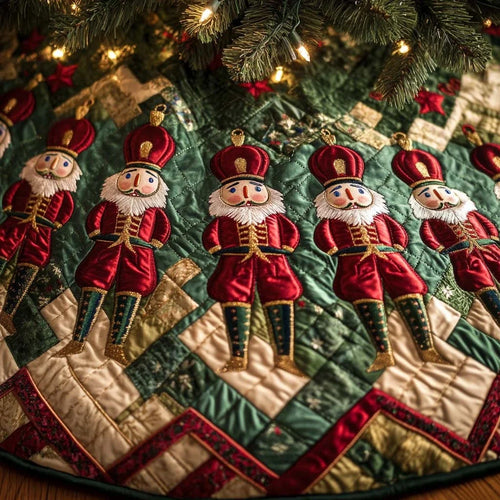 Christmas Nutcrackers Christmas Quilted Tree Skirt