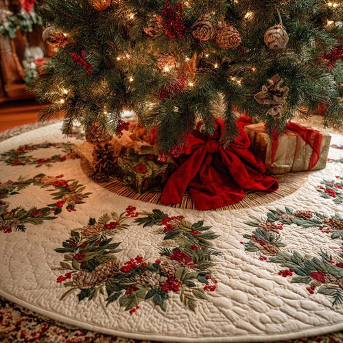 Christmas Wonder Christmas Quilted Tree Skirt