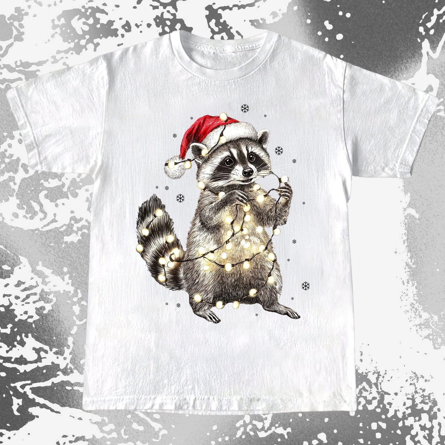 Chaotic Christmas Raccoon, funny meme tee gift