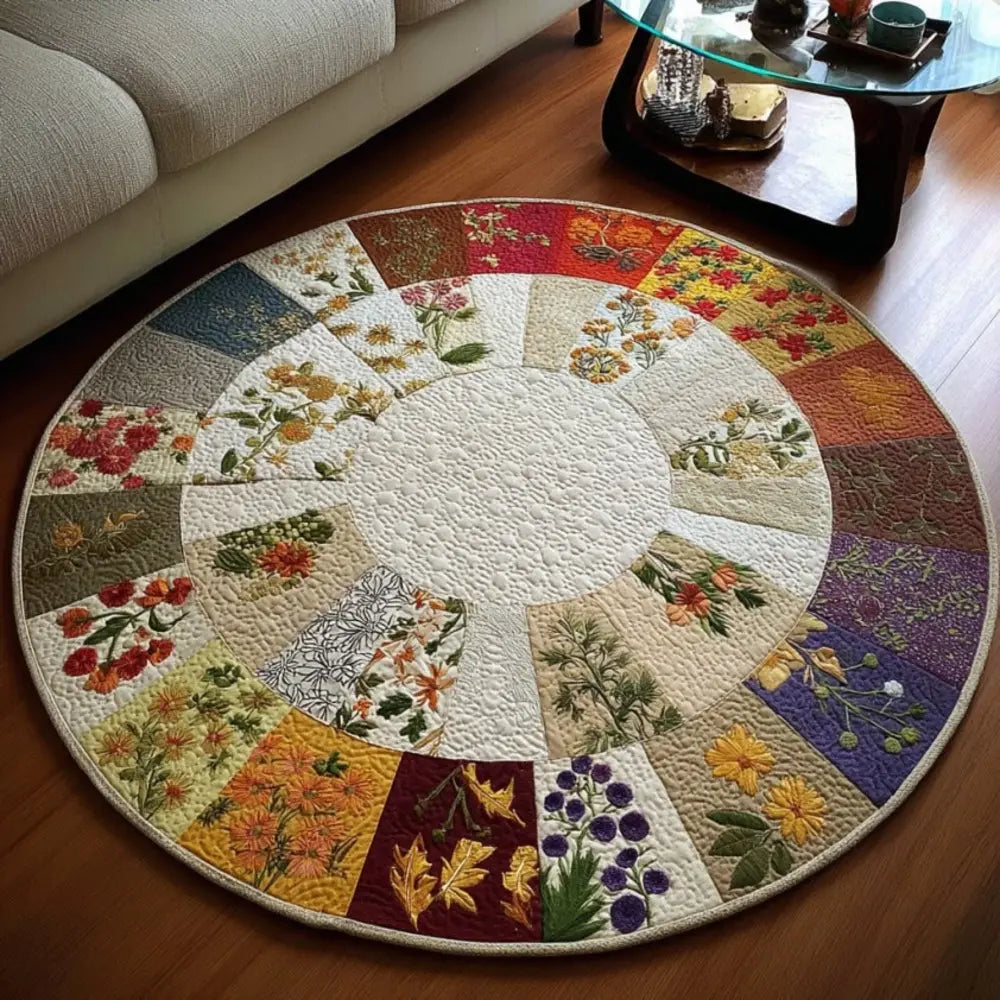 Circle of Grace Quilted Round Mat
