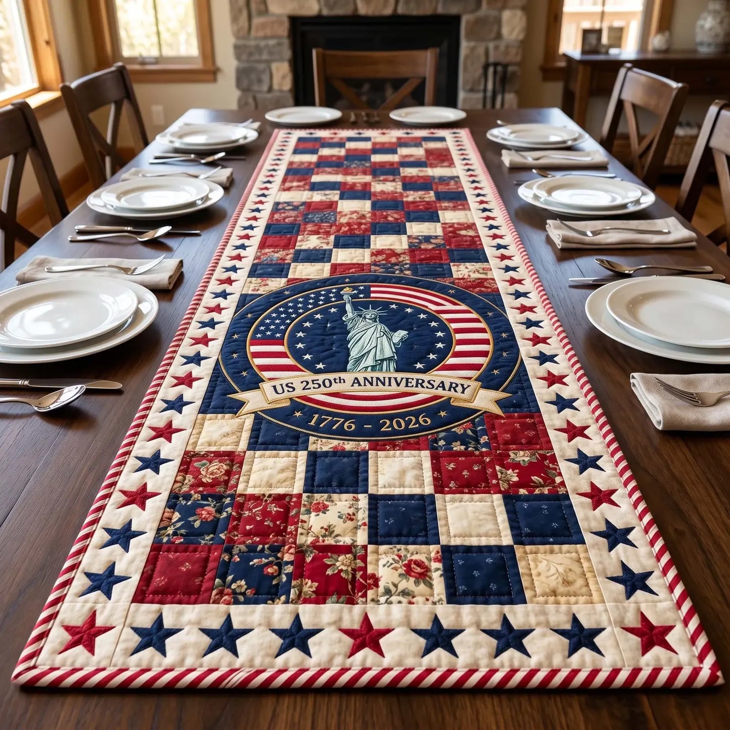 Civic Pride Quilted Table Runner