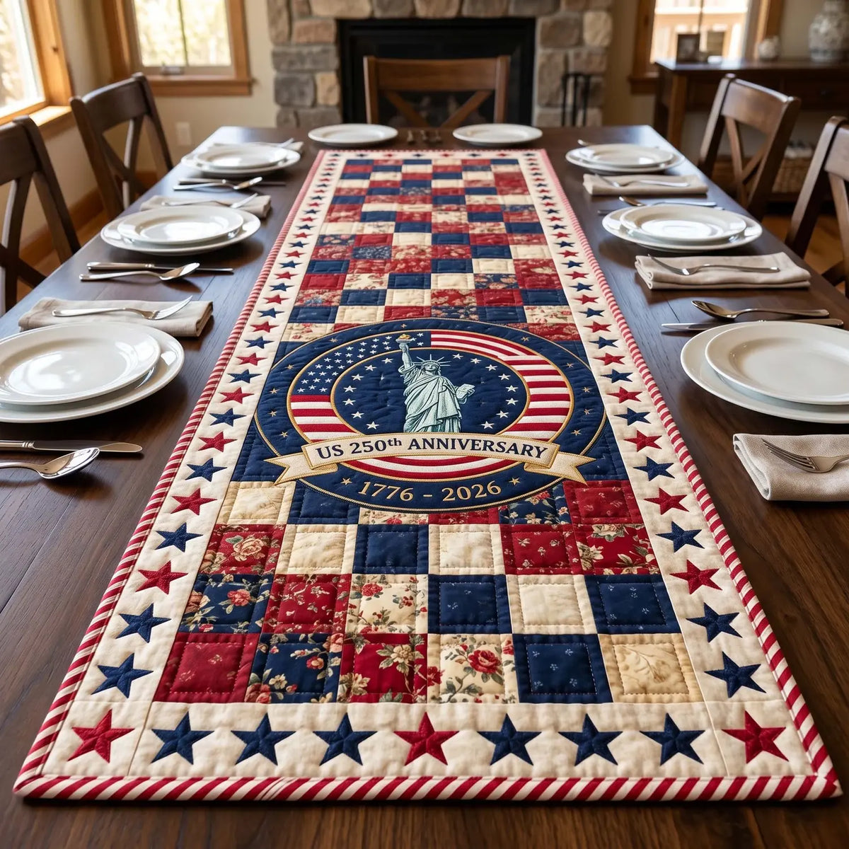 Civic Pride Quilted Table Runner