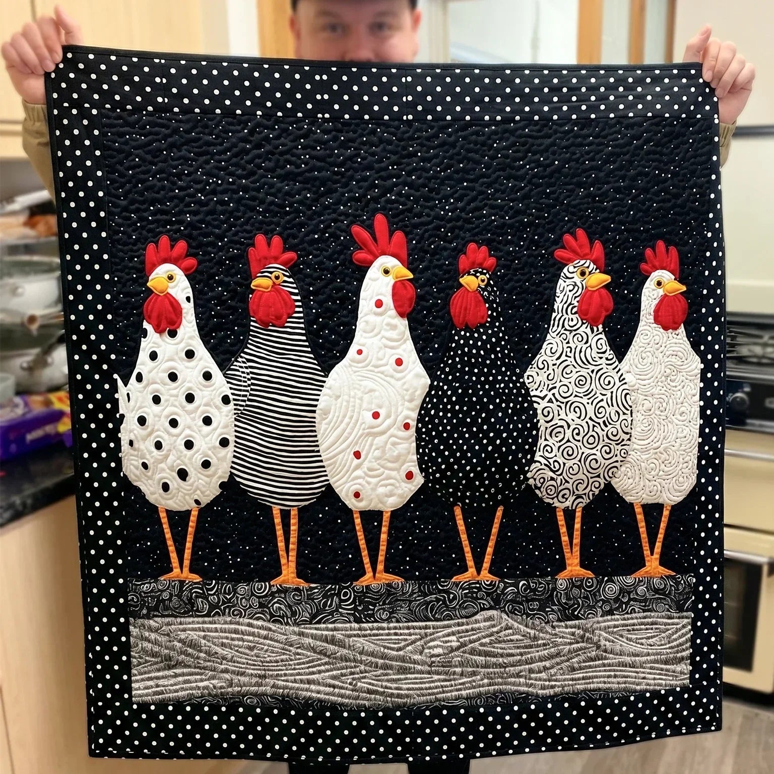 Classic Hen Quilt Blanket - Quilted Blanket by Wild and Way