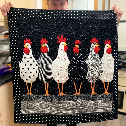 Classic Hen Quilt Blanket - Quilted Blanket by Wild and Way