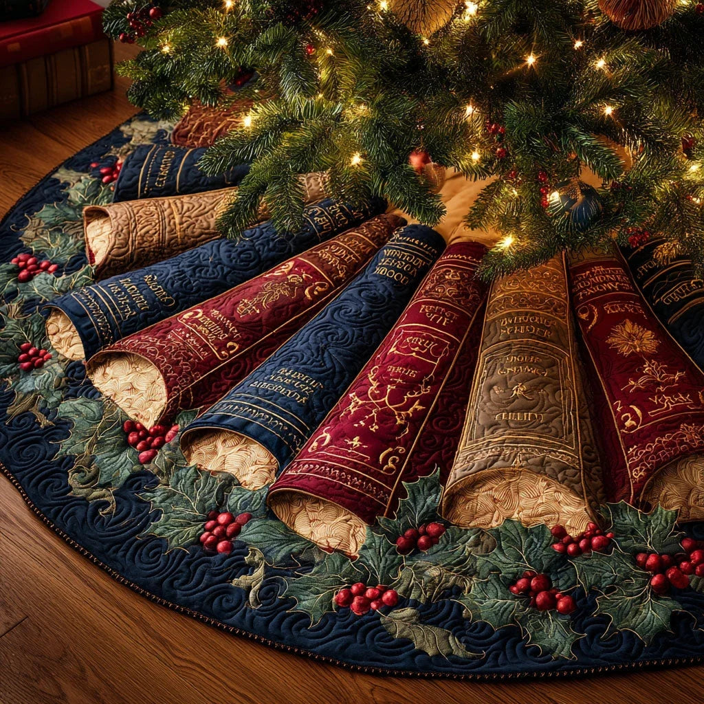 Classic Stories Christmas Quilted Tree Skirt