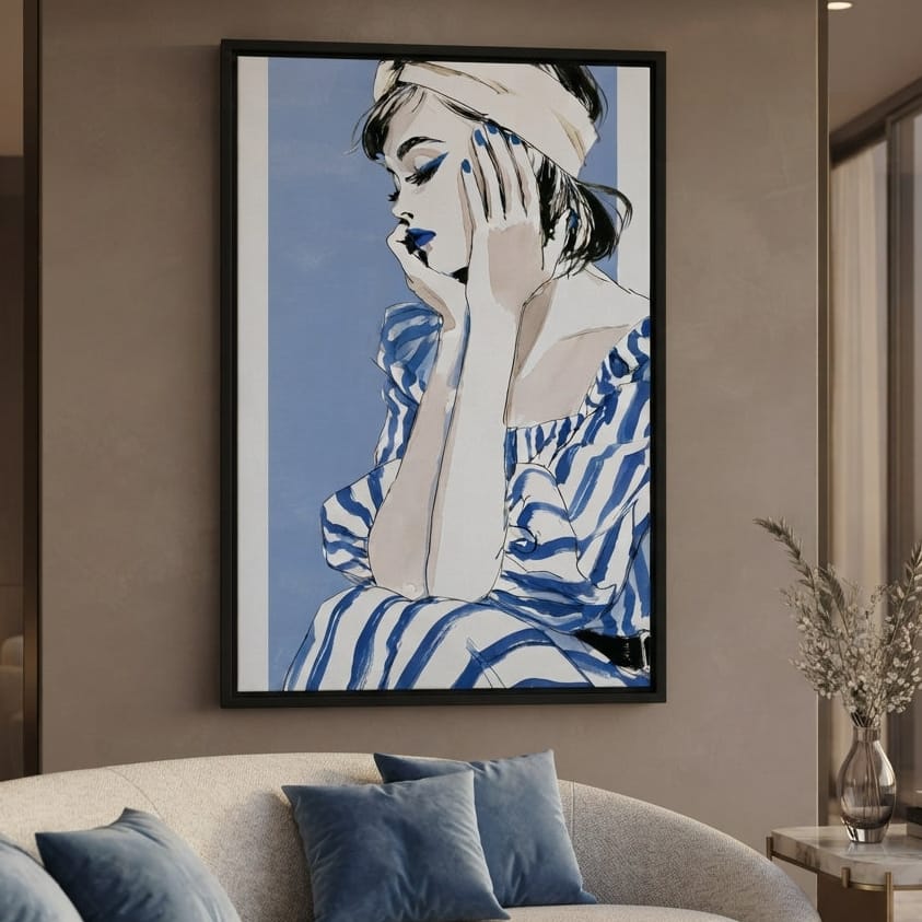 Clear Blue Sky Vacation Reverie Canvas Wall Art