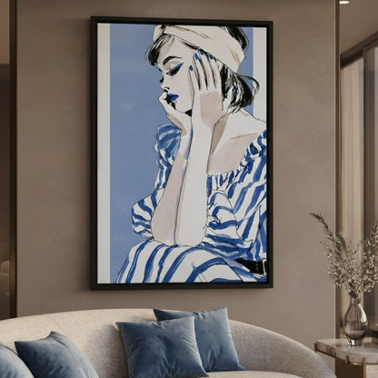 Clear Blue Sky Vacation Reverie Canvas Wall Art