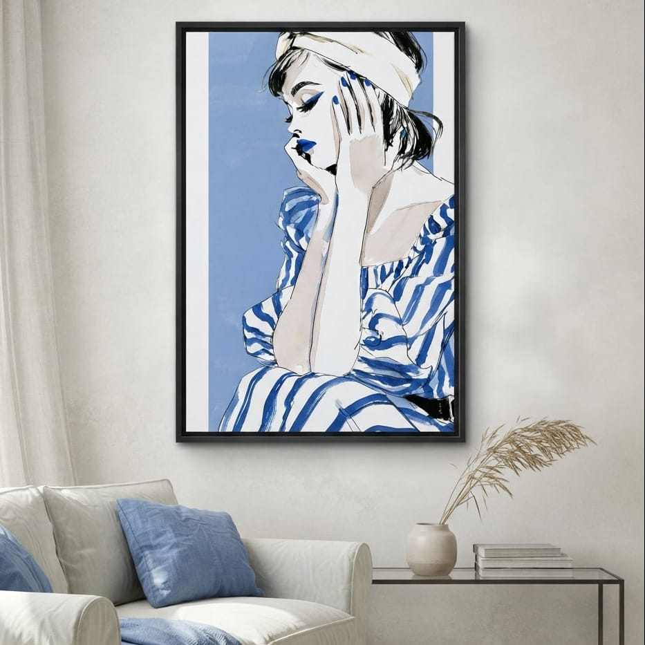 Clear Blue Sky Vacation Reverie Canvas Wall Art