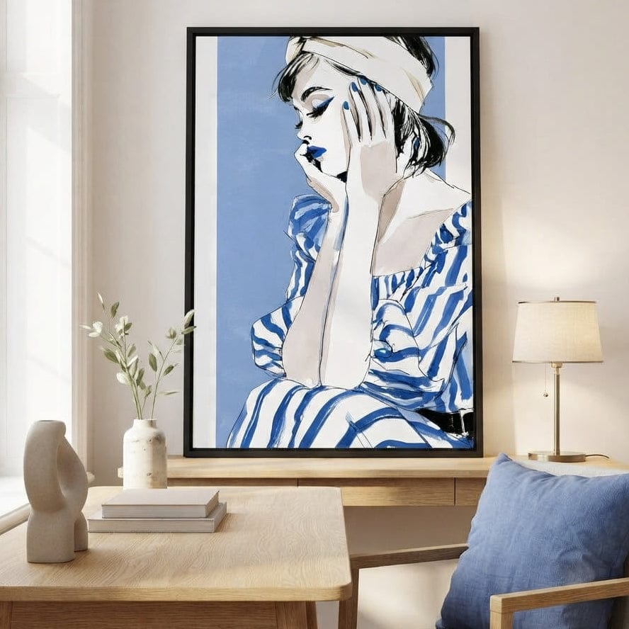 Clear Blue Sky Vacation Reverie Canvas Wall Art