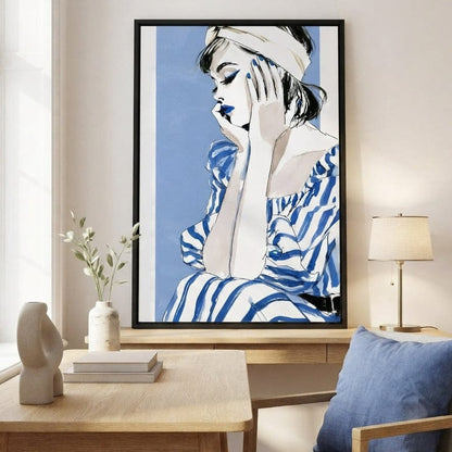 Clear Blue Sky Vacation Reverie Canvas Wall Art