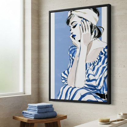 Clear Blue Sky Vacation Reverie Canvas Wall Art