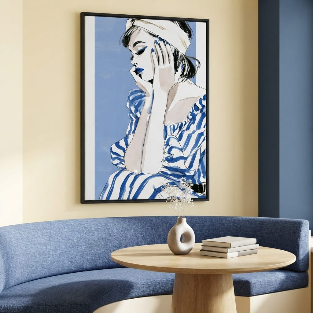 Clear Blue Sky Vacation Reverie Canvas Wall Art